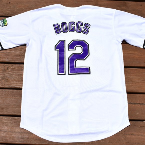 Tampa Other - New!! Wade Boggs Tampa Bay Devil Rays White Baseball Jersey Adult Men's Medium